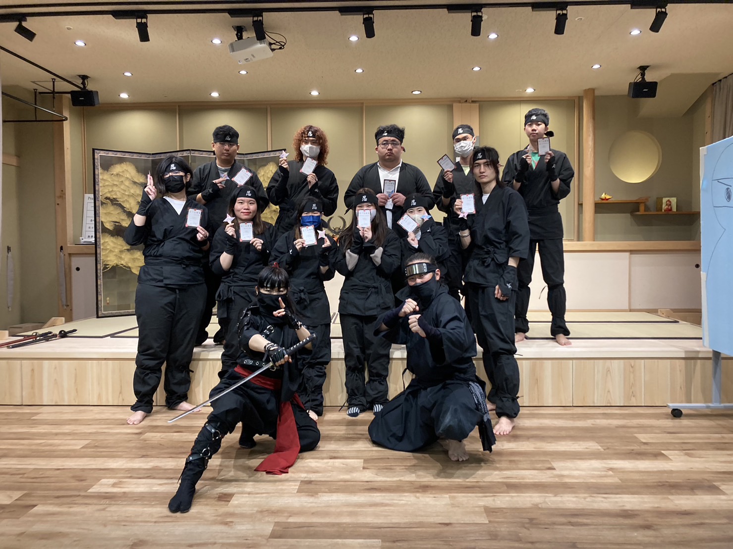 Ninja experience (school, swords, sightseeing in Japan,）